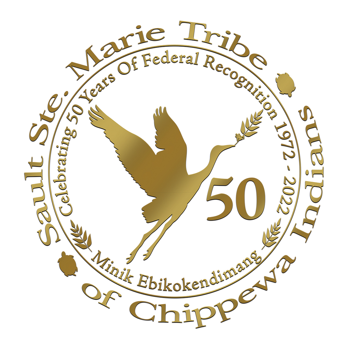 2022 Tribal Logo 50 years gold