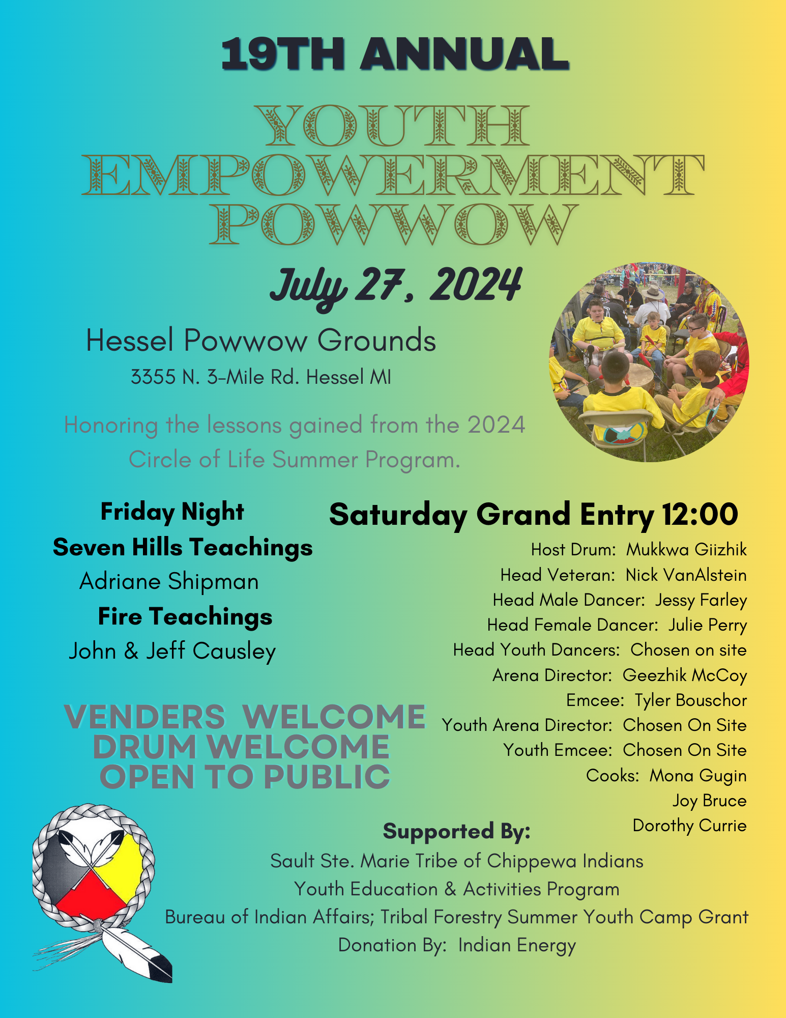 2024 Youth Empowerment Powwow Flyer