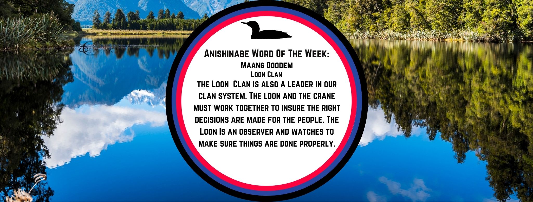 Anishinabe Word of the Week Maang Dodem