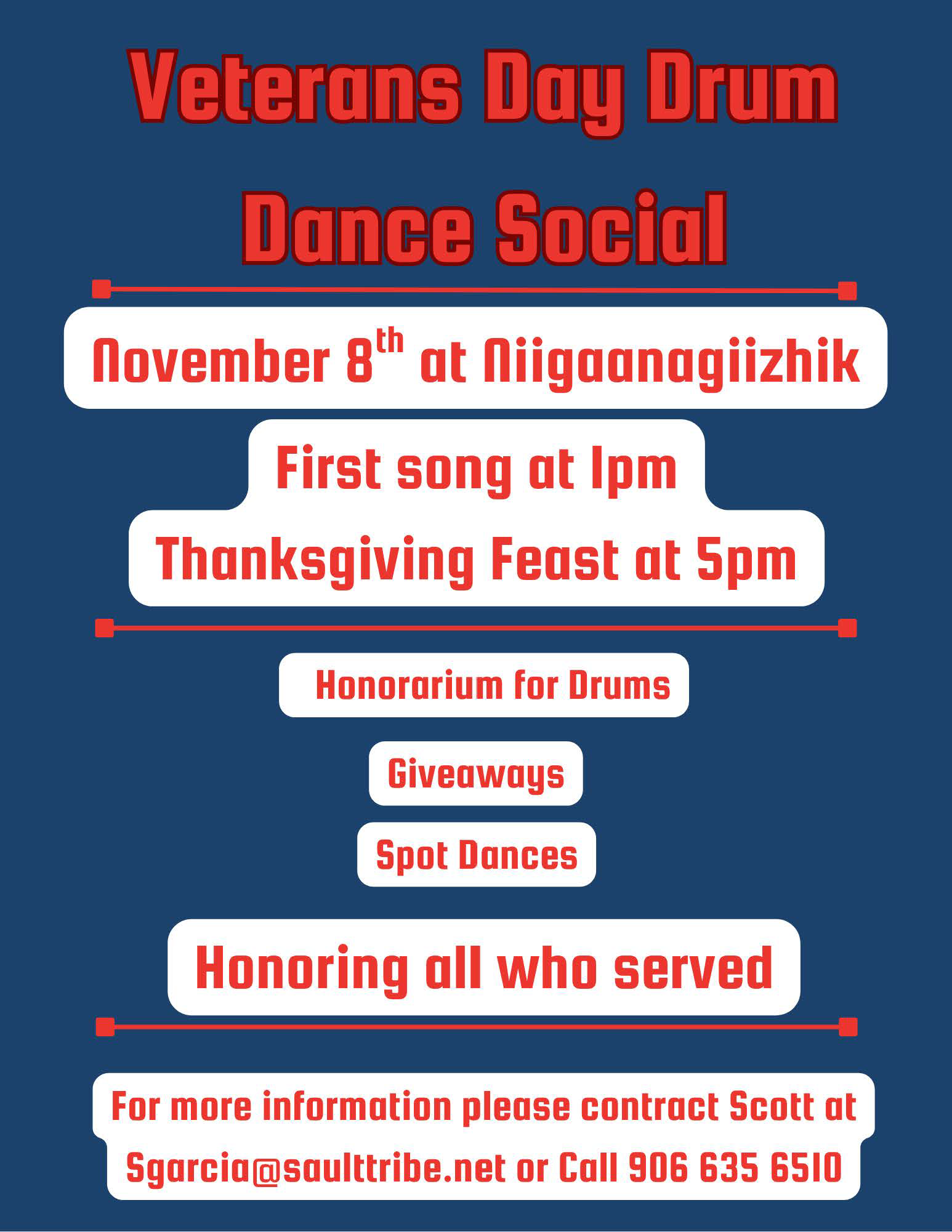 Veterans Day Drum Dance Social